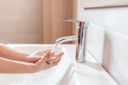 Washing hands